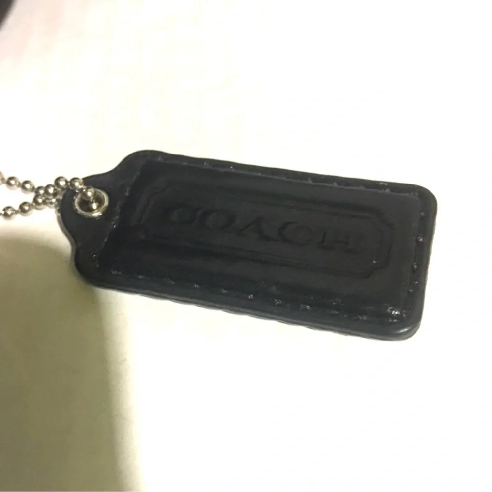 Coach vintage black leather crossbody handbag - Picture 9 of 11